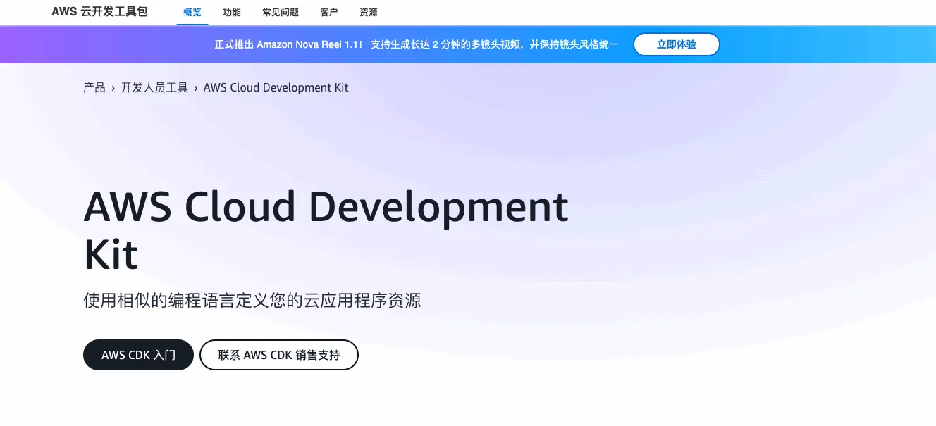 AWS 云开发工具包 (CDK)
