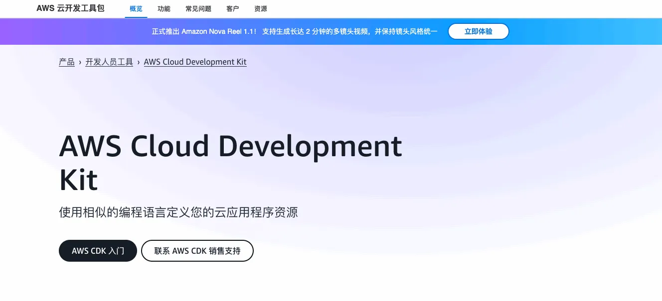 AWS 云开发工具包 (CDK)