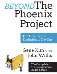 Beyond the Phoenix Project