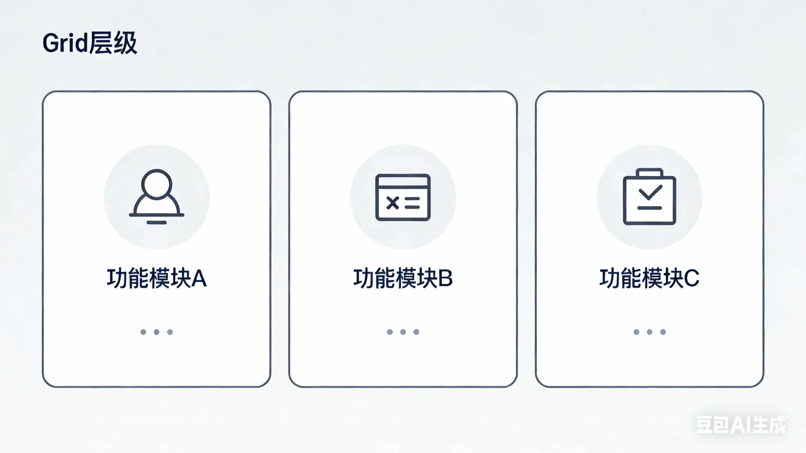 Grid 网格布局示意图