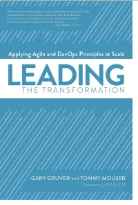 Leading the Transformation