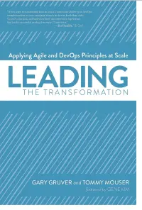 Leading the Transformation