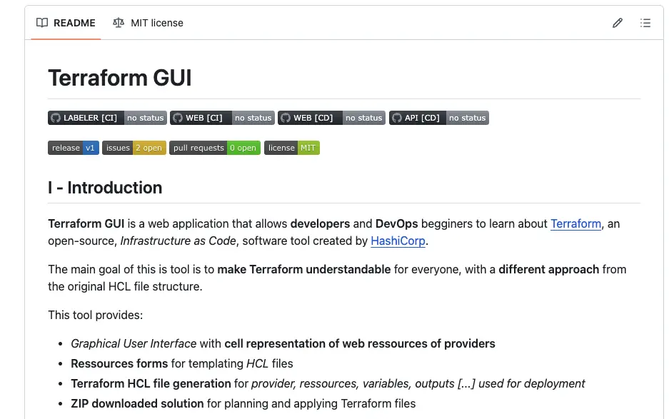 Terraform GUI (GitHub 项目)