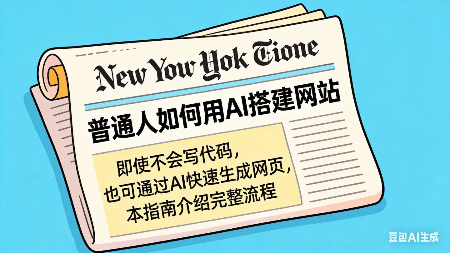 AI 做网站完整指南：普通人如何用 AI 搭建自己的网站