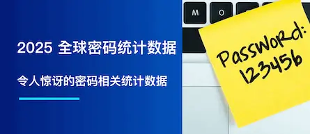2025年，全球密码统计数据