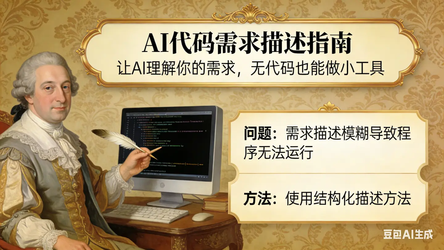 很多人用 AI 做网页失败，只是因为不会描述需求